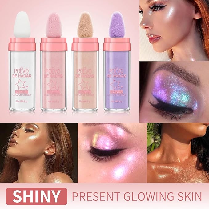 Polvo De Hadas Fairy Dust Highlight Patting Powder Fantasy Purple)