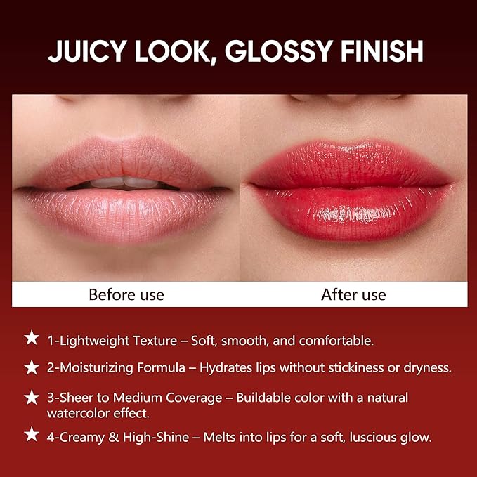 ilembane Moisture Nude Lipstick – Hydrating Lip Balm for Dry, Cracked Lips, Weightless Creamy Lip Color with Vitamin E, Hydrasmooth, Glossy Juicy Finish, Long Lasting for Women (Lustre)