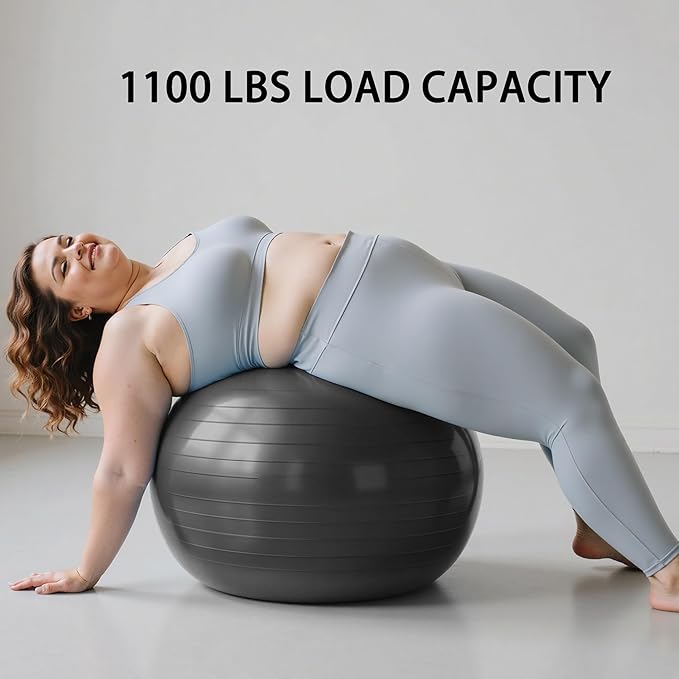 Exercise Balls Set 22-30 Inch & 9 Inch, Small Pilates Ball with Pump, Pregnancy Ball for Women, Yoga Balls for Exercise, Small Exercise Ball for Between Knees, Stability, Physio
