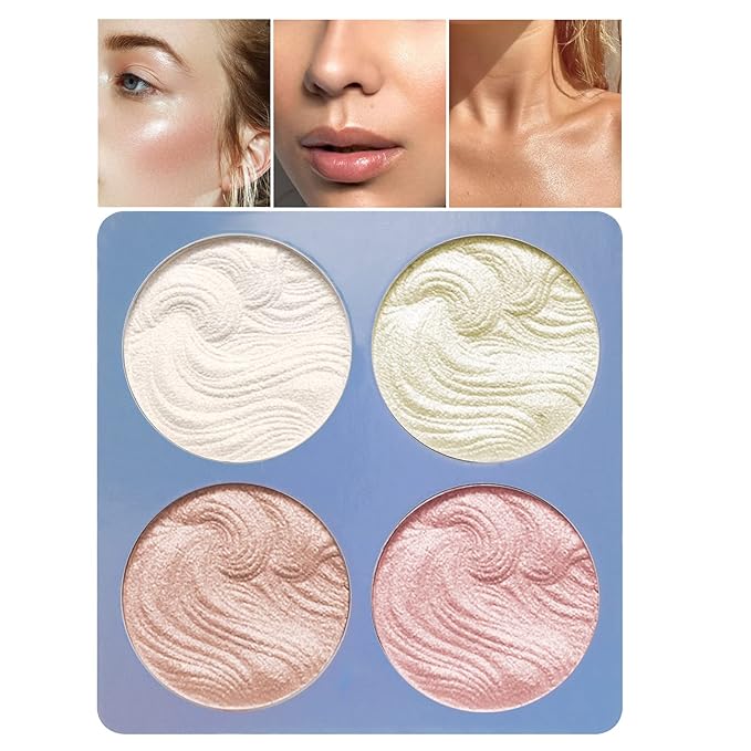 Boobeen Highlighter Makeup Highlighter Palette Powder Shimmer Highlighter