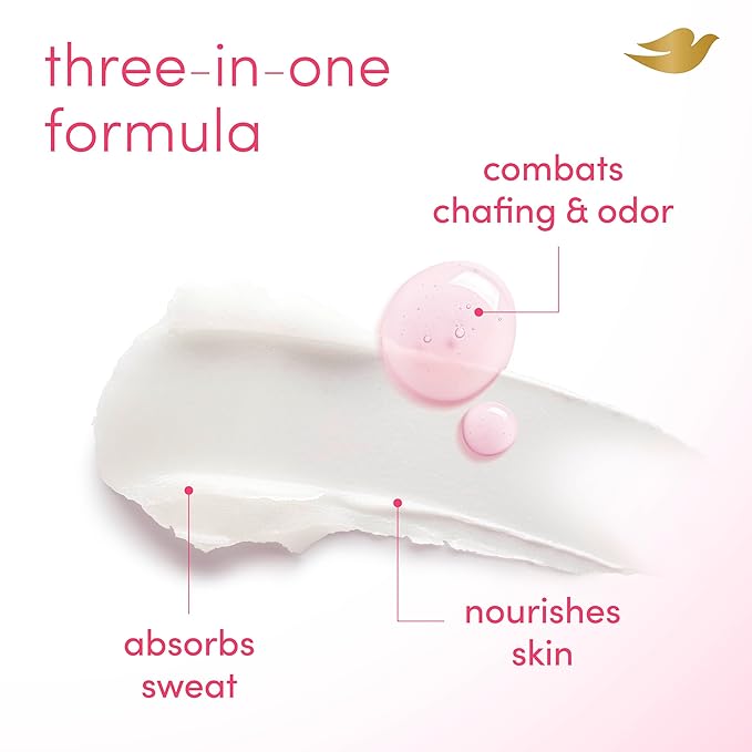 Dove Whole Body Deo Aluminum Free Anti-Chafe Deodorant Stick for Women Berry Blush 2.4 oz
