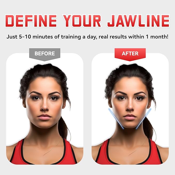 6Pcs Jaw Exerciser 3 Resistance