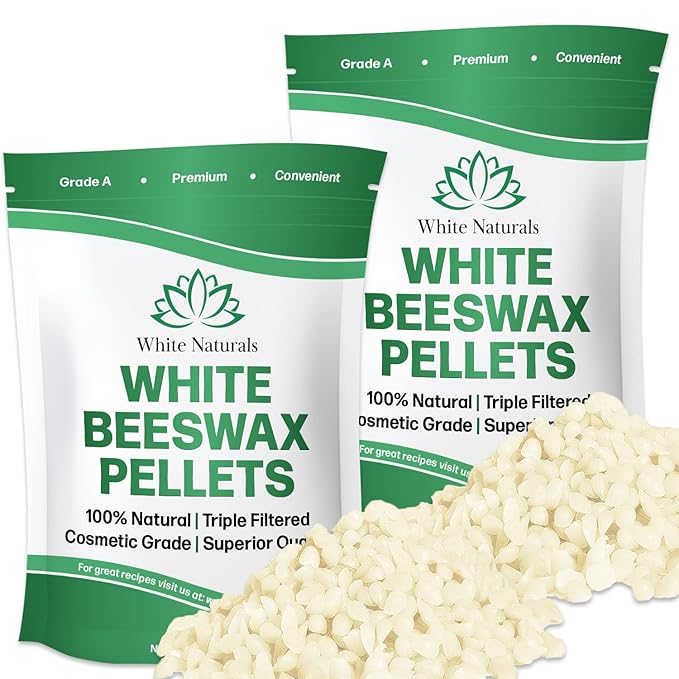 White Beeswax Pellets 2lb (1lb in Naturals