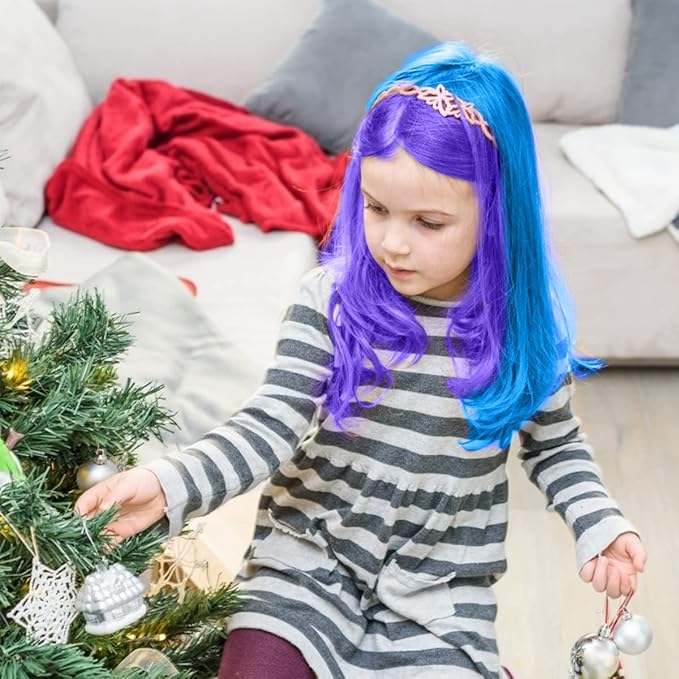 MSDADA Blue and Purple Hair
