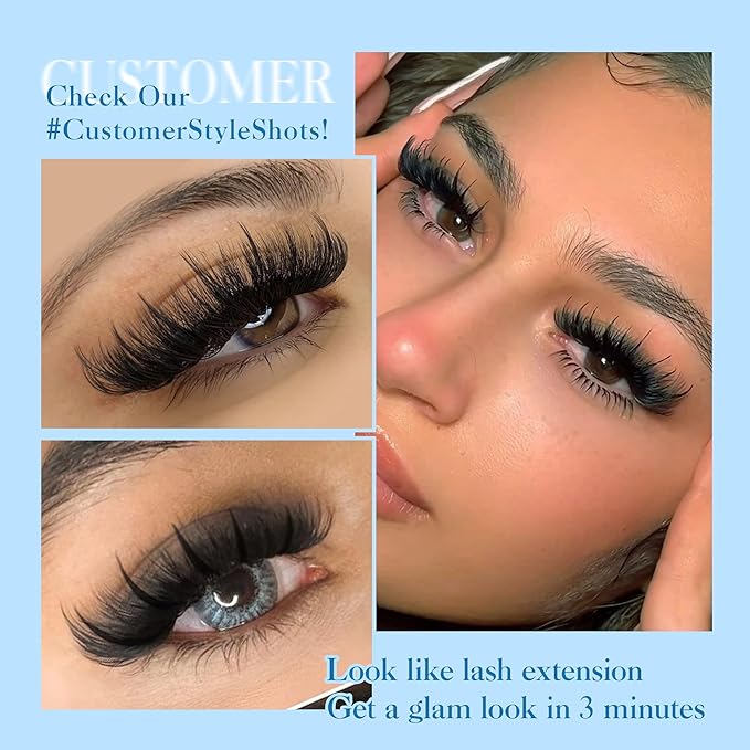 CORUSCATE Lash Clusters with Spikes 100D120D150D Eyelash Clusters Volume Cluster Eyelash Extensions Thick Mega Style Lash Extension DIY Individual Lashes Strip Mink Spiky Cluster Lashes