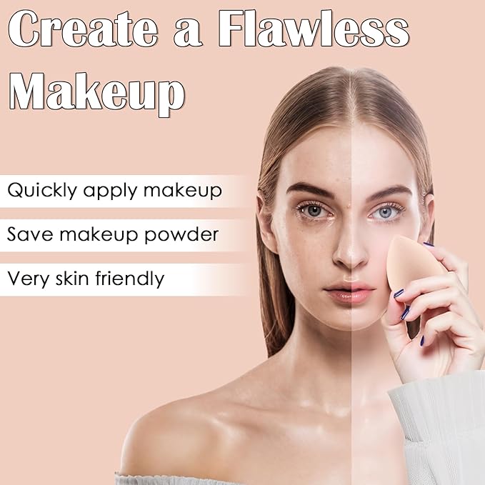 GZIXBDA Makeup Brush Set, 52Pcs Makeup Tool Set Premium Synthetic Foundation Concealers Powder Eye Shadows Makeup Brushes Kit for for Beginner Professional, Beige