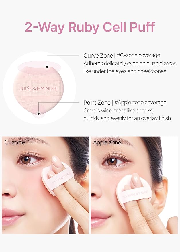 JUNG SAEM MOOL Artist Cushion Blush Blur | Matte & Soft Finish, Korean Liquid Blush for cheeks, Easy to Blend with Puff (Nutty Rose)