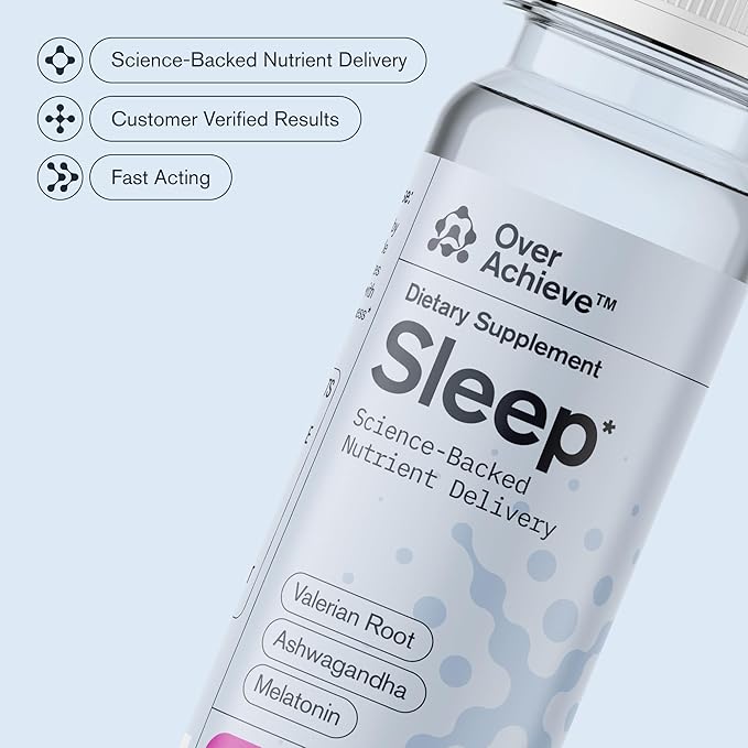 Supplement Variety Pack with Advanced Nanoscience Technology, 12 Pack, Stress Calming Relax Drink, Sleep Aid Drink, Nootropic Brain Supplement Focus Drink, 2 oz Shot