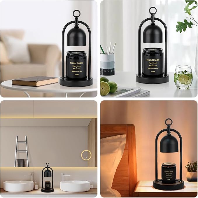 Candle Warmer Lamp with Timer, Electric Dimmable Candle Light Warmer, Wax Melt Warmer for Jar Candles, House Warming for Women, Teenage Girls