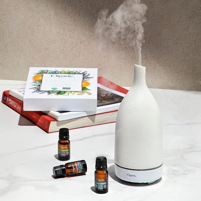 Cliganic Organic Lavender Essential Oil, 1oz - 100% Pure Natural Undiluted, for Aromatherapy Diffuser | Non-GMO Verified (Packaging May Vary)