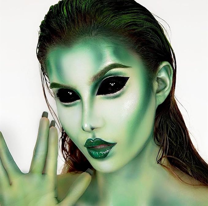 Go Ho Pastel Green Body Paint Washable(2.37oz/pc),Water Based Cream Pastel Green Face Body Paint for SFX Cosplay Costumes Festivals Halloween Makeup