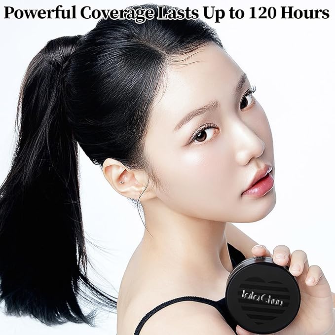 LALACHUU Perfect Mini Hairline Powder, the revolutionary solution for concealing hair loss instantly, Root Touch Up for Women & Men. Stain Proof for 100 hours 0.14 Ounce (Dark Brown)
