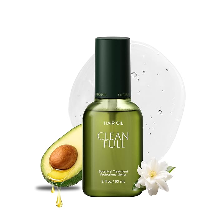 Botanical Hair Oil, Lightweight Professional Treatment to Strengthen, Repair & Boost Shine, Frizz-Control, Vegan & Cruelty-Free Hair Essence, 2 Fl Oz