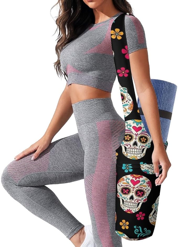 Portable Yoga Mat Carrier Single Shoulder Bag with Pocket Spacious for Yoga Gym Fitness Travel