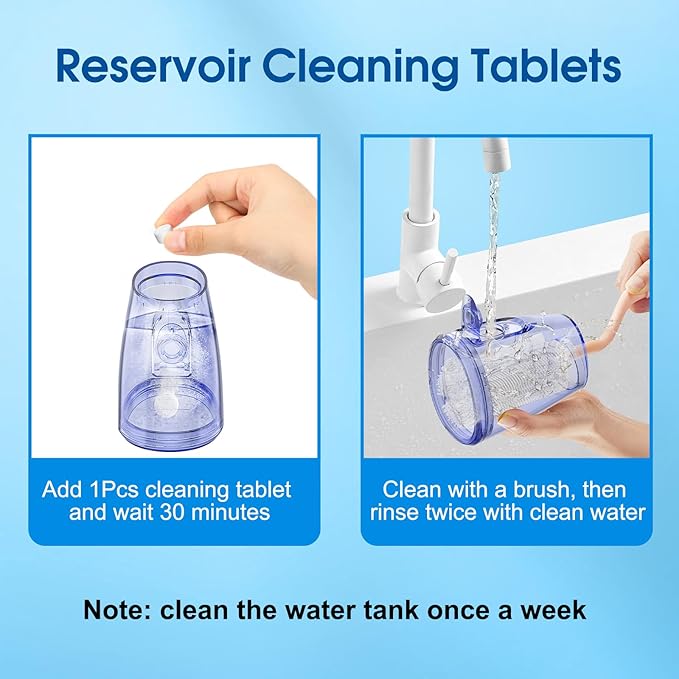 WellLeo Water Flossers for Teeth, 300ML Cordless Oral Irrigator Rechargeable Dental Flosser Picks with 5 Modes 5 Jet Tips,IPX7 Waterproof Teeth Cleaner for Braces Gum Care, Home Travel Use