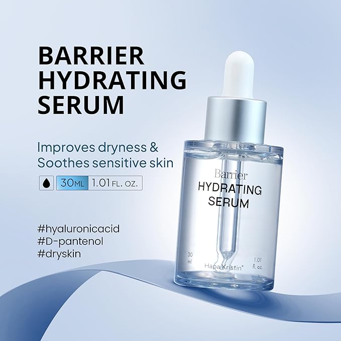 HAPA KRISTIN Ceramide Face Serum for Skin Barrier Repair - A Soothing Korean Skin Care Hydrating Serum with Centella & Hyaluronic Acid for Sensitive Skin, 1.01 fl oz