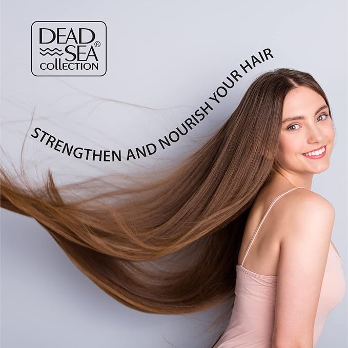 Dead Sea Collection Shampoo and Conditioner Set with Argan Oil – Hydrating Softening Hair Products with Dead Sea Minerals for All Hair Types – Set of 2 Bottles (33.8 & 30.6 Fl. Oz.)