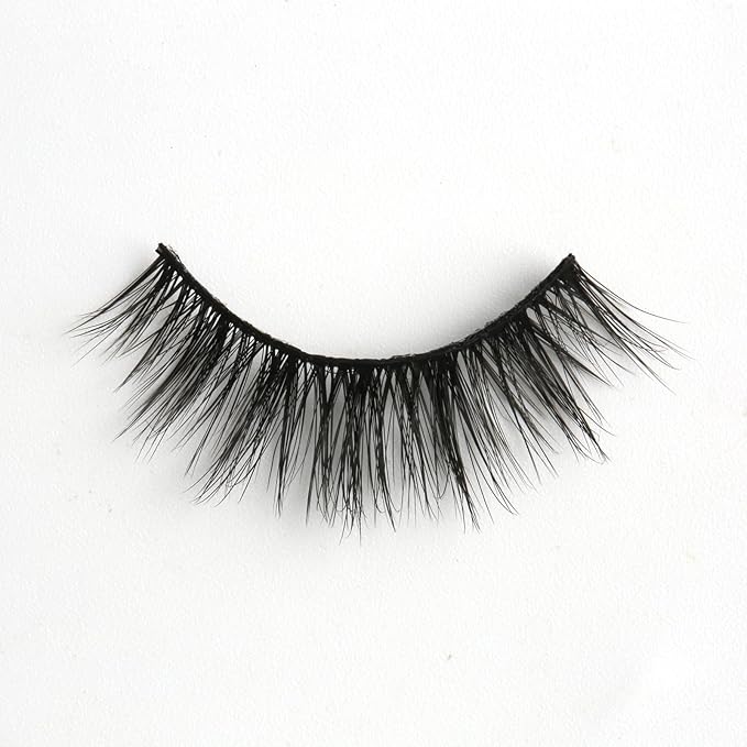 SUNWELL False Eyelashes 14mm Mink Lashes Natural Look 3D Faux Mink Lashes Manga Lashes Strips Soft Wispy Luxury Volume Fake Lashes 10 Pairs Pack
