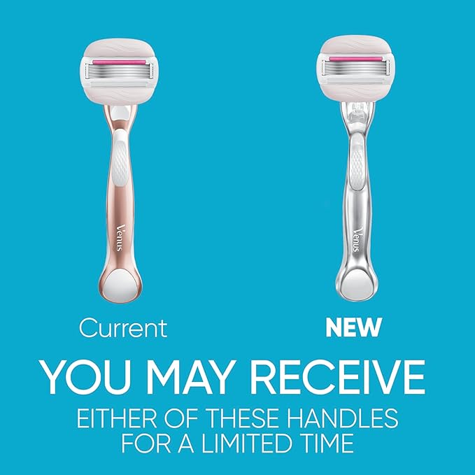 Gillette Venus Comfortglide plus Olay Sugarberry Women's Razor with Rose Gold Metal Handle + 4 Blade Refills, Holiday Gifts for Women