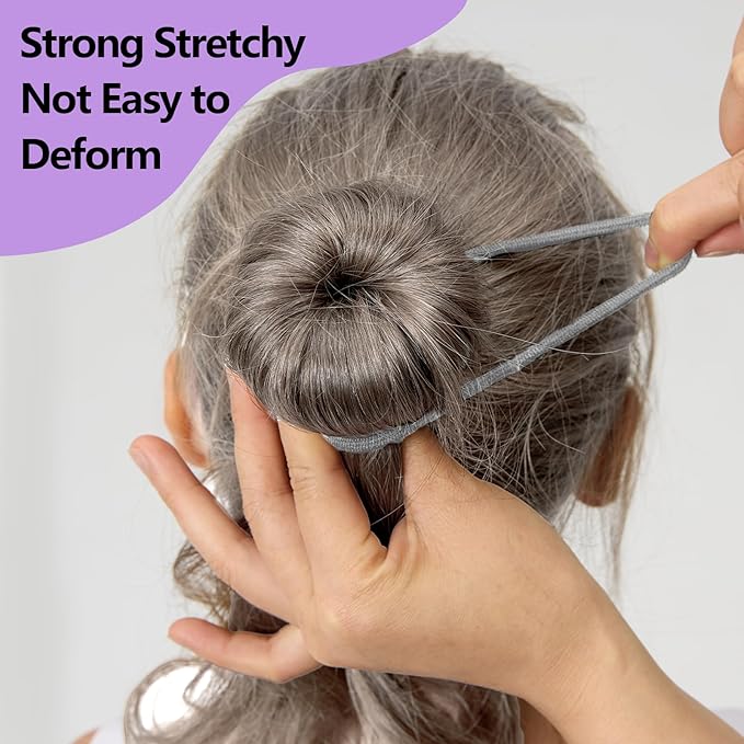 Teenitor 20PCS Spiral Hair Pins, Spiral Bobby Pins Bun Pins, Hair Twist Spin Pins for Hair, Hair Bun Maker for Women, Girls and Kids with 10 Hair Ties, Silver