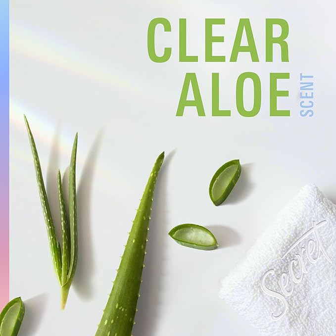 Secret Clinical Strength Antiperspirant Deodorant for Women, 100hr Sweat & Odor Protection, 3X Stress Protection with Pro-Hyaluronic Acid, Ph Balancing Minerals, Clear Gel, Clear Aloe Scent, 2.6 oz