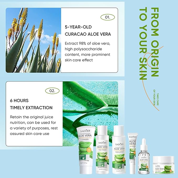 Aloe Vera Daily Skin Care Set Moisturizing