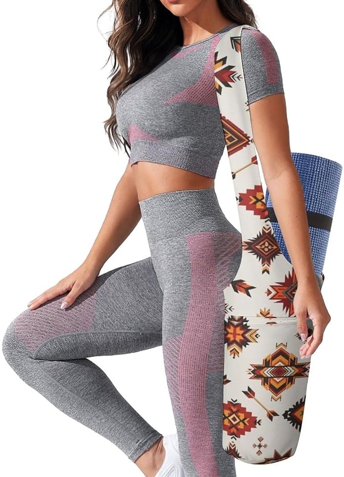 Portable Single Shoulder Yoga Mat Bag Carrier with Pocket Spacious Storage for Yoga Gym Fitness