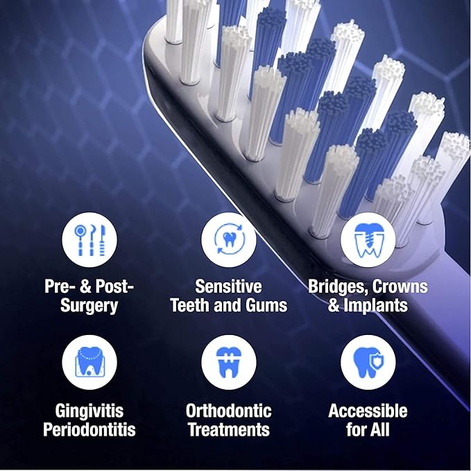 Emmi-dent Oral Waver Electric Toothbrush. Ideal for Sensitive Teeth, Plaque Removal and More! Includes Nano-Bubble Toothpaste (Kids Gentle Vibration Oral Waver with 100% Ultrasound)