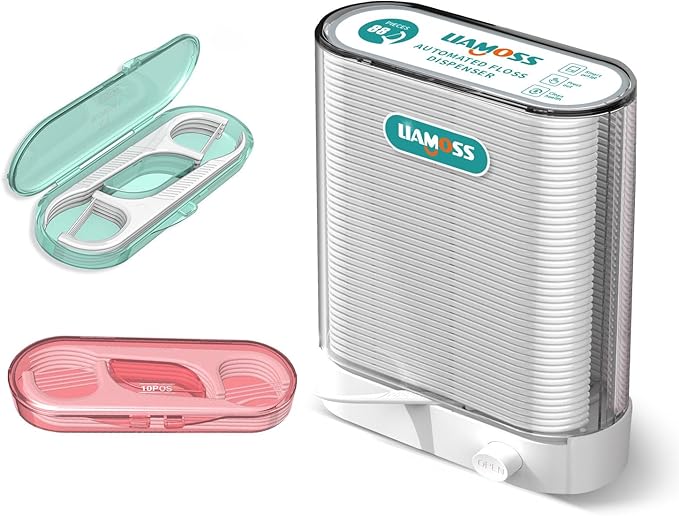 Dental Floss Picks Dispenser-Automatic Pop Out Design 108 Count Professional Flossers-Perfect Tools for Oral Care-Perfect Against Tooth Decay