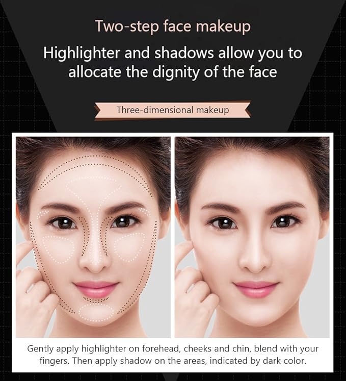 BIOAQUA Play 109 Face Stick Contour Duo 2 LIGHT COFFEE)