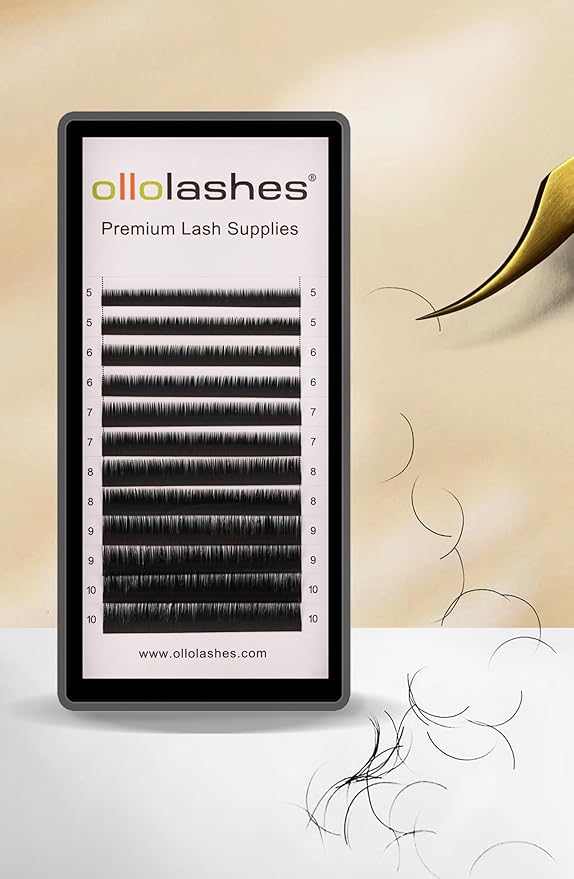 Bottom Lash Extension B C J Curl Mix4-10mm 0.03 0.05 0.07 0.10 0.15 thickness Black Color Super Matte Bottom Lash Extensions, Professional Supplies for Lash Techs (Bottom-J-0.05, 5-10mm)