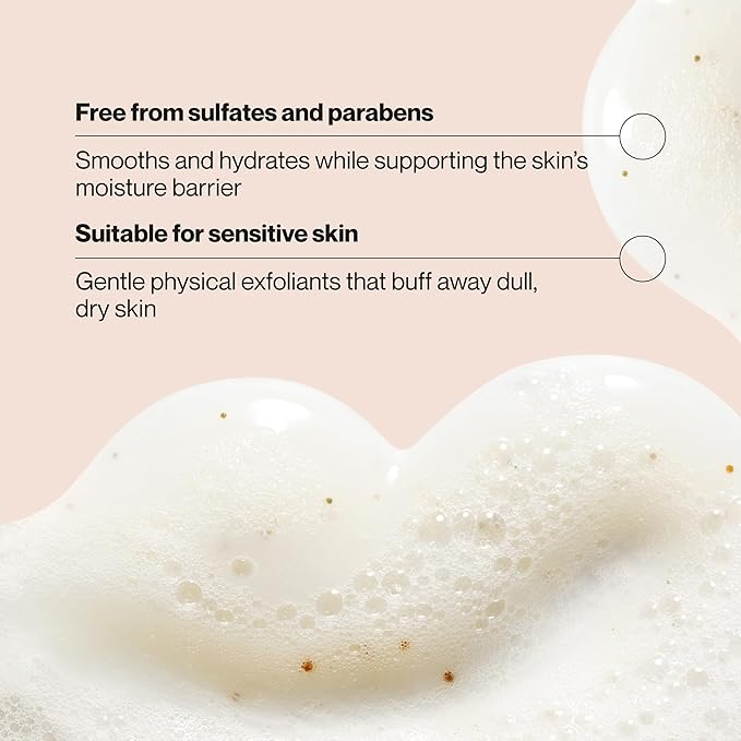 Suave Strawberry Delight Exfoliating Body Wash & Scrub with Glycerin & Vitamin E, Sulfate-Free Hydrating Cleanser for Soft, Smooth Skin, 6 Count, 18 FL OZ EA