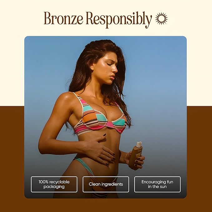 Tanning Club - Browning Lotion - Sun Tanning Accelerator with Kukui Nut, Argan, and Coconut Oils - Botanical Formula for Dark Tan - 150 mL