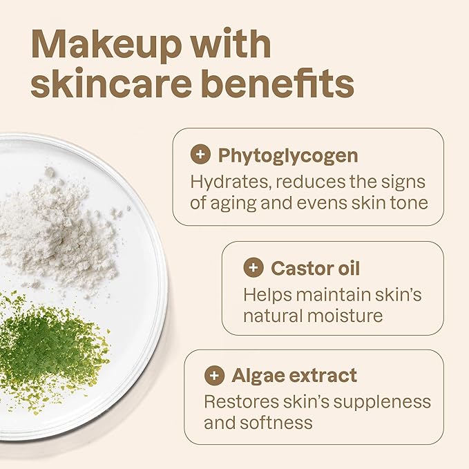 ATTITUDE Oceanly Plastic-Free Lightweight Blush Stick, Titanium Dioxide-Free, EWG Verified, Vegan & Cruelty-free Makeup, Corail, 0.3 Ounces