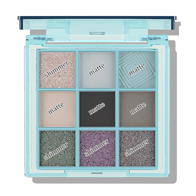 Boobeen 9 Colors Eyeshadow Palette - Matte and Shimmer Makeup, Highly Pigmented Creamy Eye Shadow Powder, Create a Neutral Eye Look, Long Wearing，Easy to Build Dramatic Glamour Looks