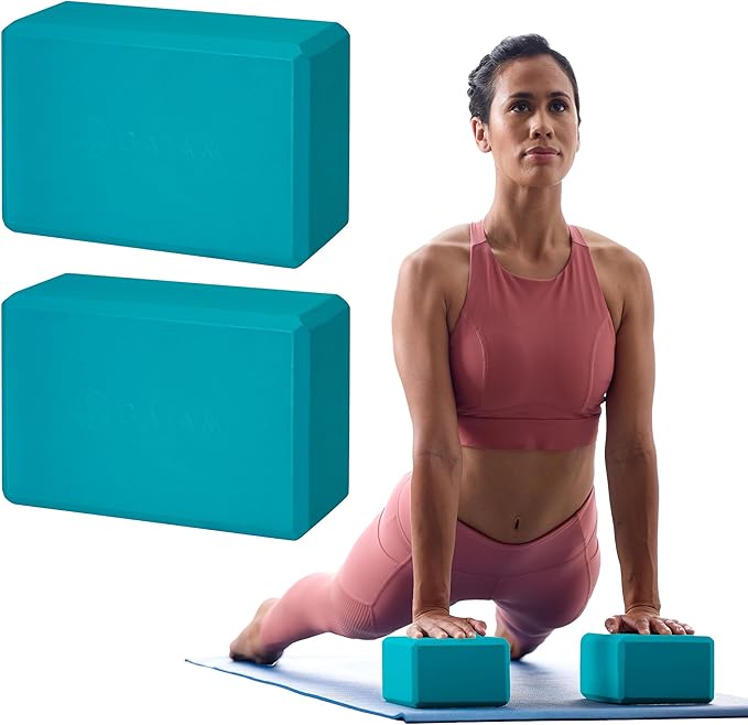 Gaiam Yoga Block - Supportive Latex-Free Eva Foam - Soft Non-Slip Surface with Beveled Edges for Yoga, Pilates, Meditation - Yoga Accessories for Stability, Balance, Deepen Stretches