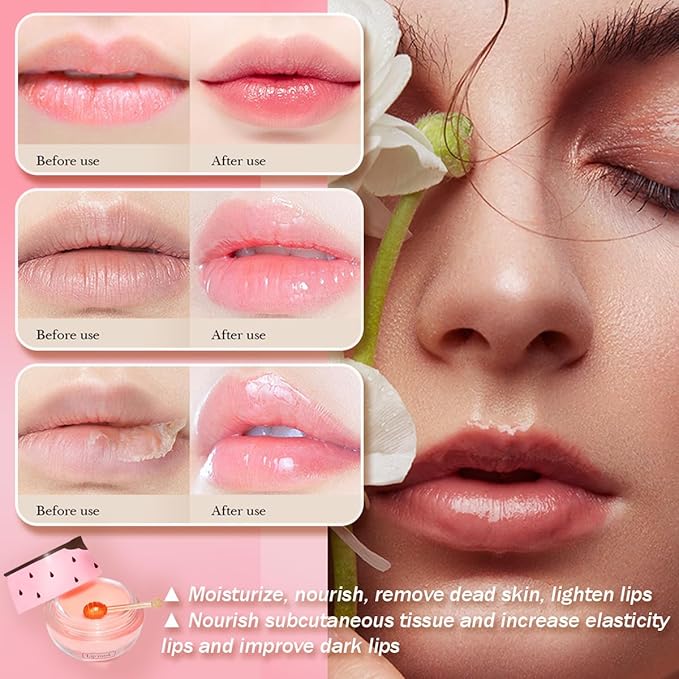 Strawberry Lip Balm Sleeping Lip Mask,