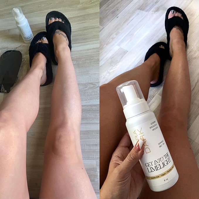 Get Into The Limelight Original Self Tanning Mousse, Ultra Dark Sunless Tanner, Develops 8+ Hours, 8 oz.