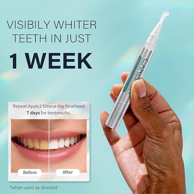 Teeth Whitening Strips Kit - 7 Treatments (14 Strips) - Contain Teeth Whitening Pen, Non-Slip, Sensitive Teeth Whitener, Teeth Whitener for Coffee, Tea,Wine, Tobacco, and Other Stains