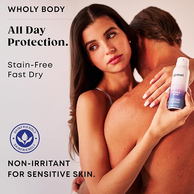 Gymati Natural Body Deodorant Spray Aluminum Free - Unisex - Pack of 2
