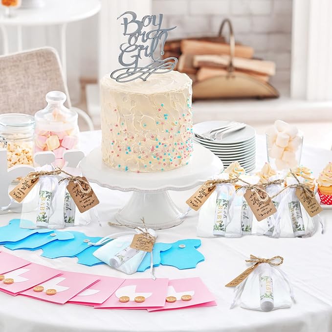 Demissle 50 Pcs Baby Shower Lip (Leaves)