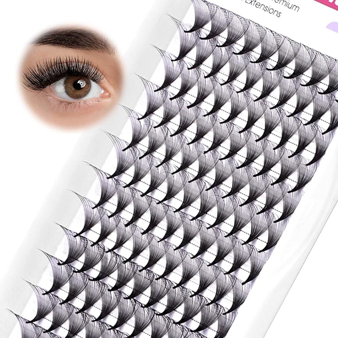 FADLASH Premade Lash Fans D Curl Premade Fans Eyelash Extensions 20D 0.07 Volume Lash Fans Premade Handmade Premade Lash Extensions Fans (20D-0.07D-14mm)
