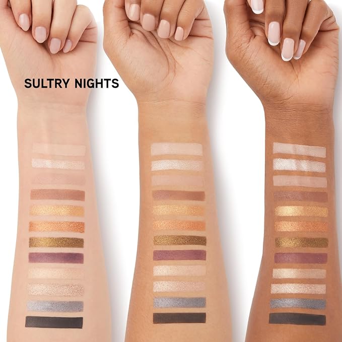 Physicians Formula Murumuru Butter Eyeshadow, 12-Shade Ultra-Creamy Palette with Murumuru & Tucuma Butters, Silky Soft Blendable Formula – Sultry Nights