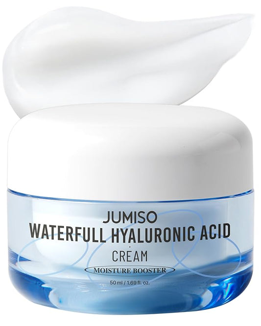 Jumiso Waterfull Hyaluronic Cream 1.69 fl.oz / 50ml | Face Moisturizer, Facial Hydrating Cream for All Skin Types, Lightweight Cream, Sebum Control