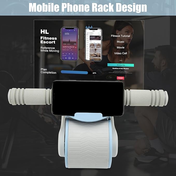 Abdomina Roller Workout Exerciser Equipment