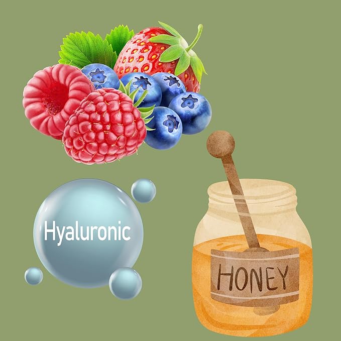 RIVER & ROWE Berries & Honey Hyaluronic Acid Exfoliating Body Wash