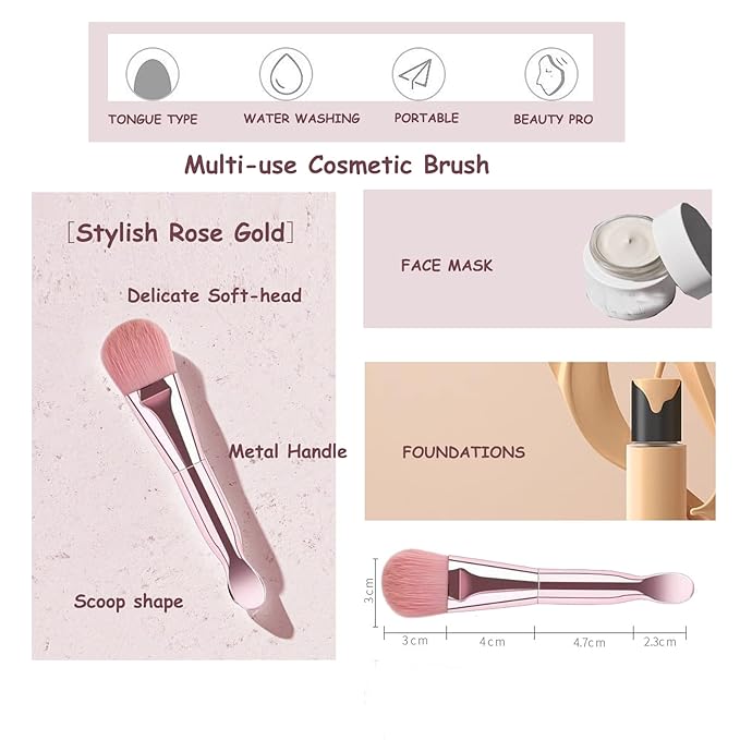 Makeup Brush Sets, NEVSETPO 28PCS Synthetic Make Up Brushes Include 24 Makeup Brushes 2 Sponges Beauty Blenders, 1 Dual End Masks Spatula, 1 Brush Egg Cleaner, Travel-Friendly Easy Clean Makeup Case