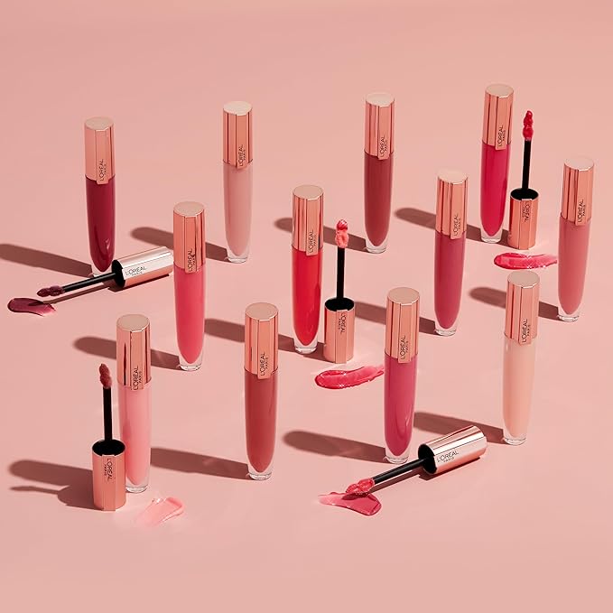 L'Oreal Paris Glow Paradise Hydrating Tinted Lip Balm-in-Gloss with Pomegranate Extract & Hyaluronic Acid, Ultra-Gentle, Non-Sticky Formula, Rosy Utopia, 0.23 Fl Oz