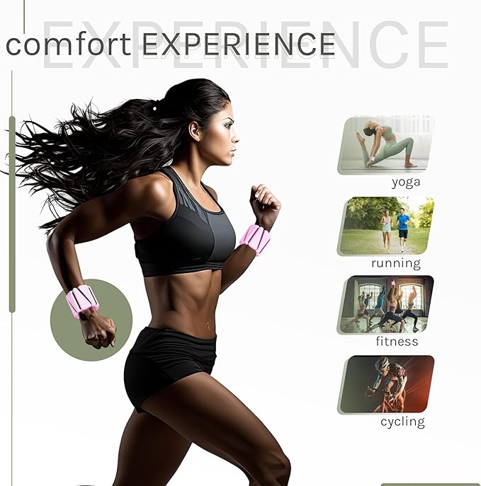 APRICA Adjustable Wrist & Ankle Weights for Women 2 Wearable 1 lbs