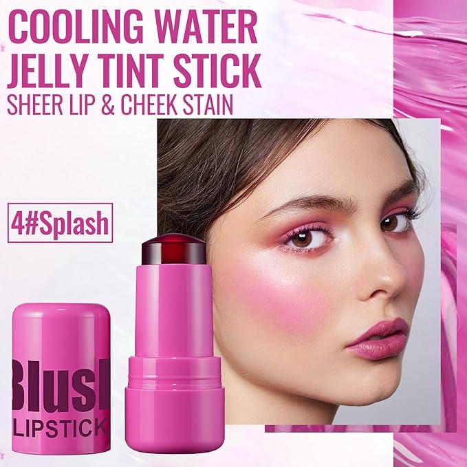 Erinde Cooling Water Jelly Tint Blush Stick, Sheer Cooling
